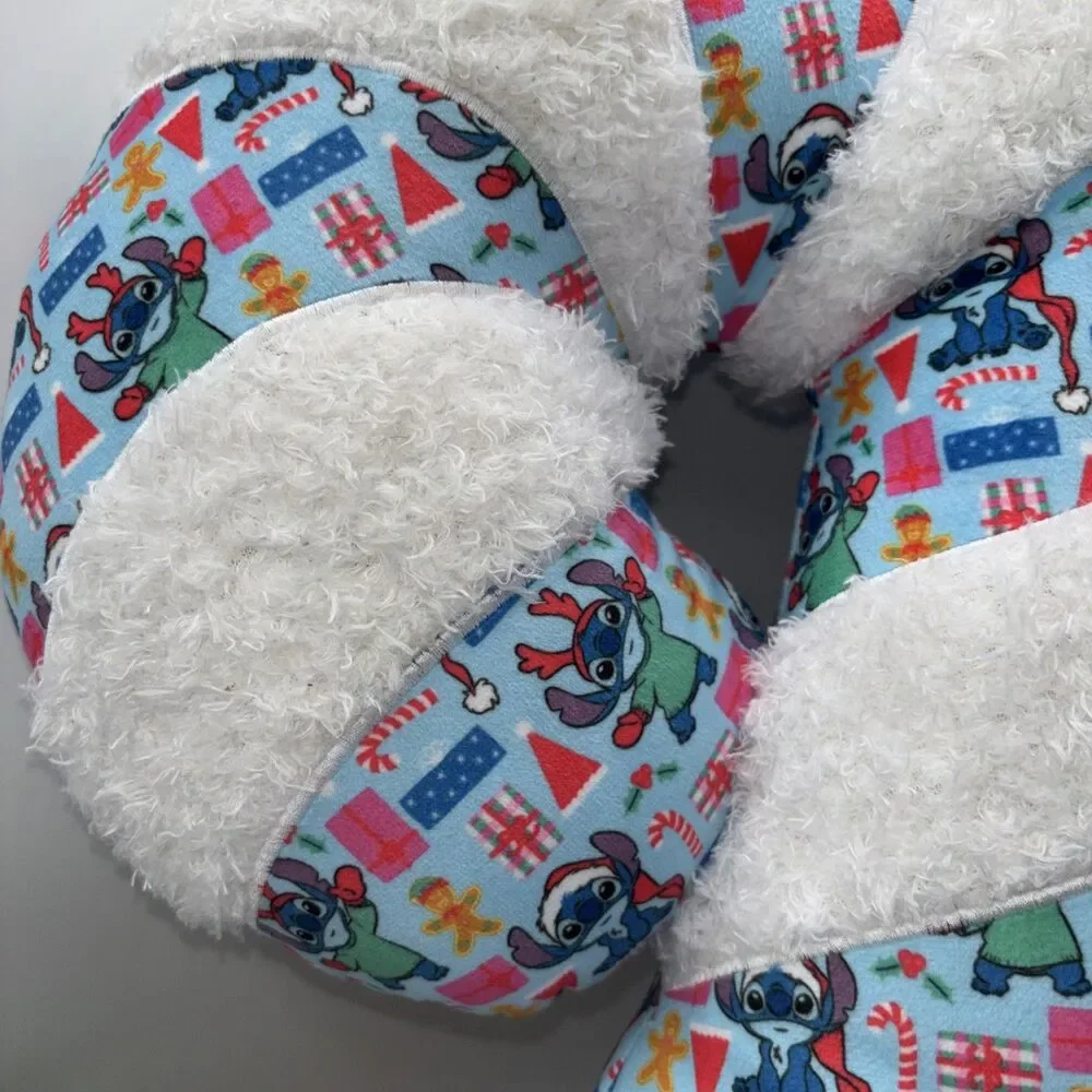 NWT Disney Stitch Candy Cane Shaped Pillow 18